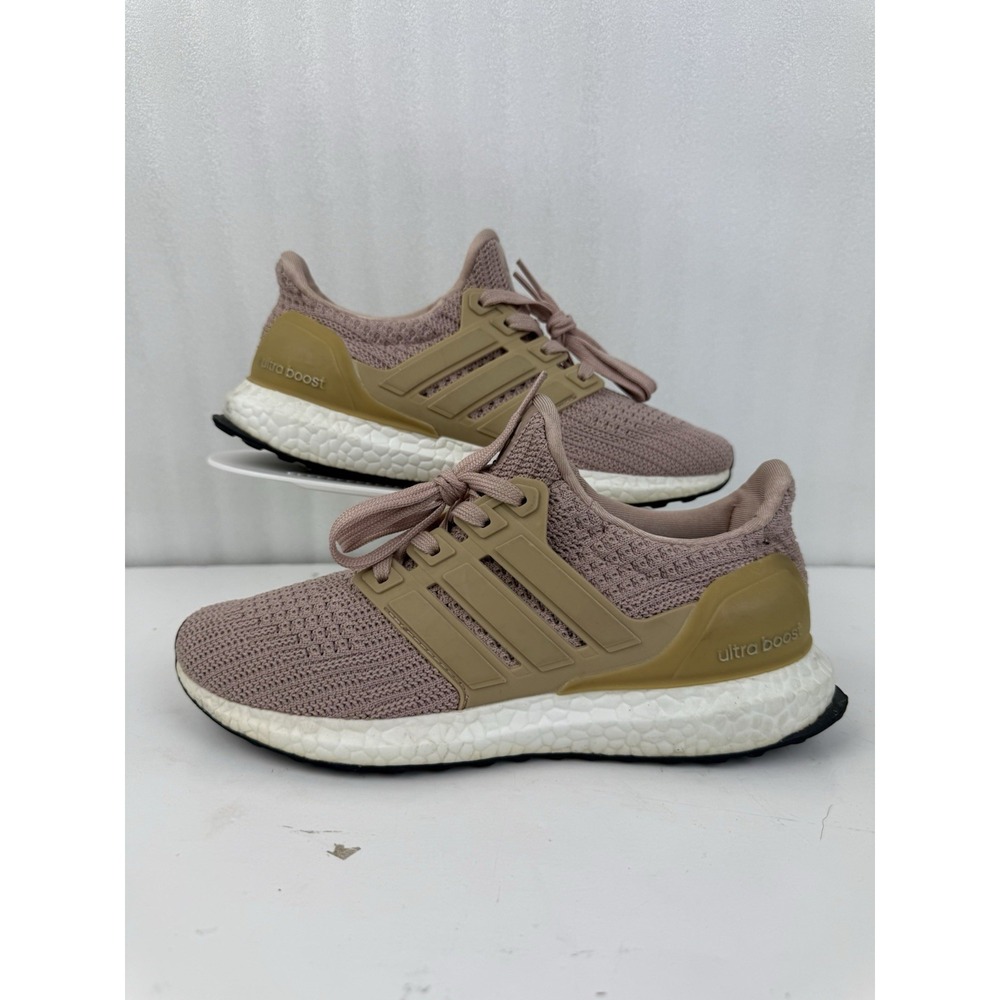 Adidas UltraBoost 4.0 Ash Pearl Women's Size 7.5 Running Shoes Pink Khaki BB6309